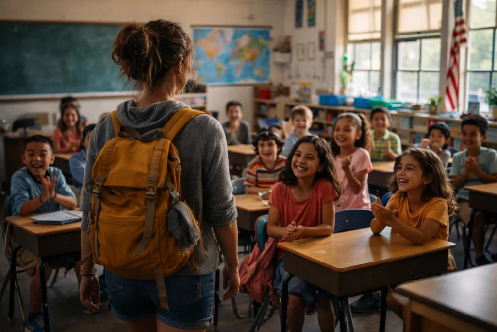 A TEACHER FINDING SERENITY IN HER OWN CLASSROOM